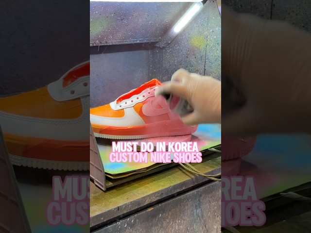 Custom Nike Airforce in Seoul #koreatravel #seoultravel #nikebyyou