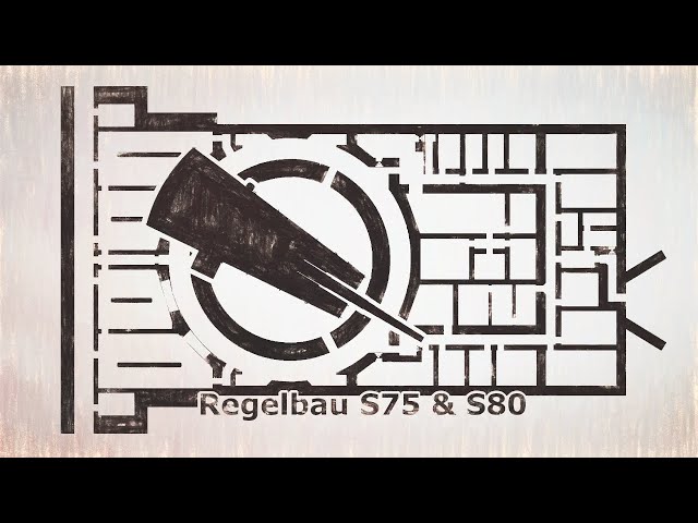 Atlantic Wall Regelbau S75 & Regelbau S80 - 38cm S.K.C/34 Naval Gun Turret - The Adolf Gun Bunker