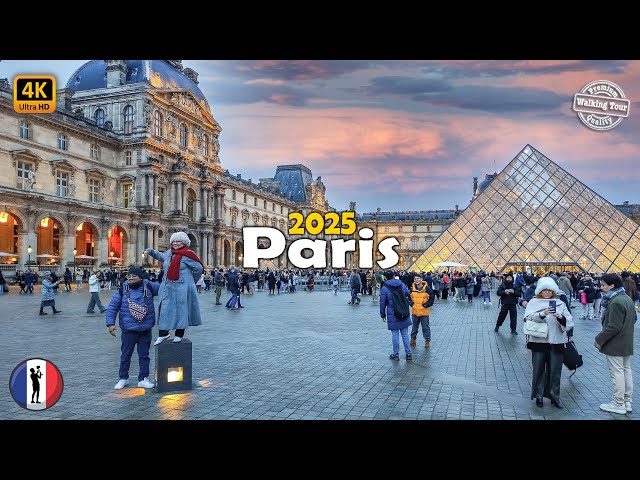 🇫🇷 PARIS - 2025 First Night Walking Tour - 4K/60fps