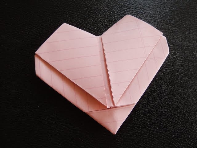 Easy Fold Heart Note (No Intro) How to Make Heart Out of Regular Size Paper