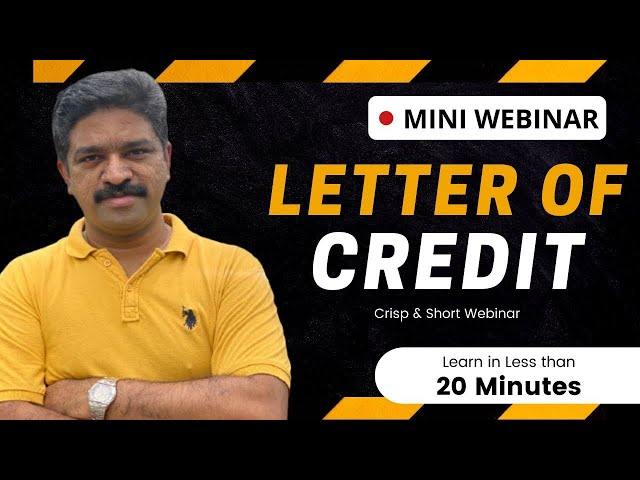 Mini Webinar | Letter of Credit | CA Raja Classes