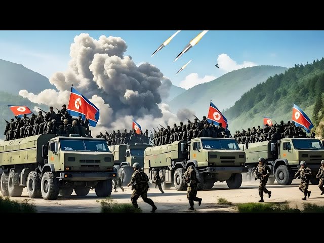 2 MINUTES AGO! North Korean Military Heavy Truck Convoy Bombarded By US Forces Attack, ARMA 3