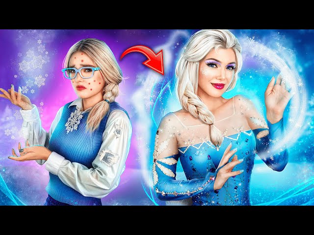 Makeover Gaya Elsa Frozen! Kutu Buku Menjadi Populer!