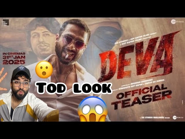 Deva - Official Teaser Review | Shahid Kapoor & Pooja Hegde | Mandy Vlogs Entertainment