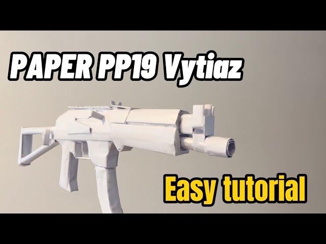 How to make a PAPER PP19 Vytiaz (KP-9) [TUTORIAL]