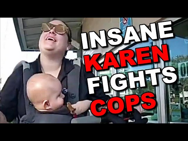 Psycho Karen gets Arrested for Battery (INSANE)