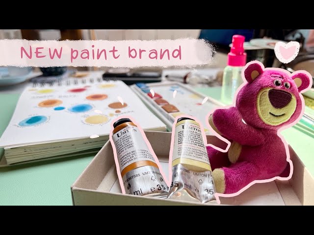 Trying out a new (to me) artist watercolour & gouache brand | Umton Barvy