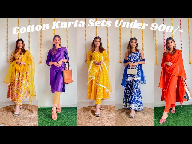 Cotton Kurta Sets Under 900 | Amazon Finds | Shreeja Bagwe