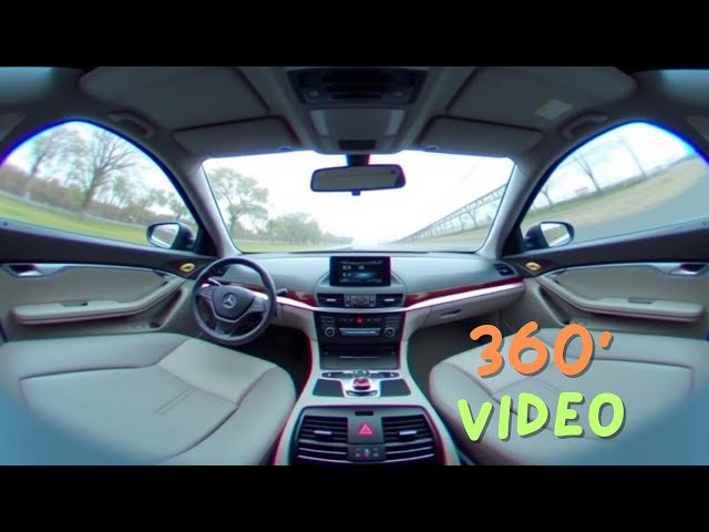 Mercedes C Classe W204 driven, tested from the wheel with 360 degree interior camera VR video format