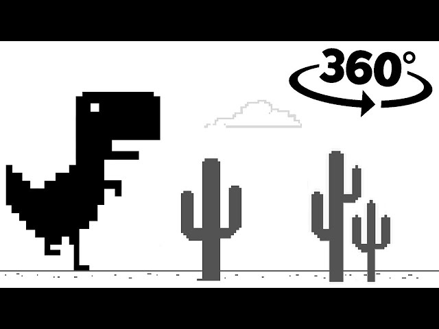 360° Google Dinosaur   T REX in VR 4K Video injected