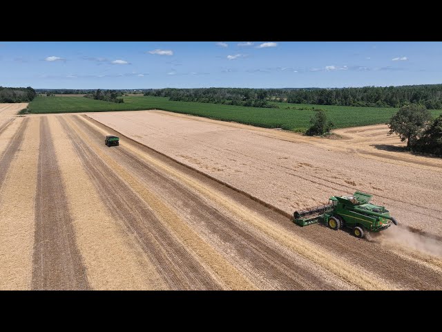 CANADIAN FARMER - NEIGHBOR HELPING NEIGHBOR. Tight knit farming communities chip in to help harvest