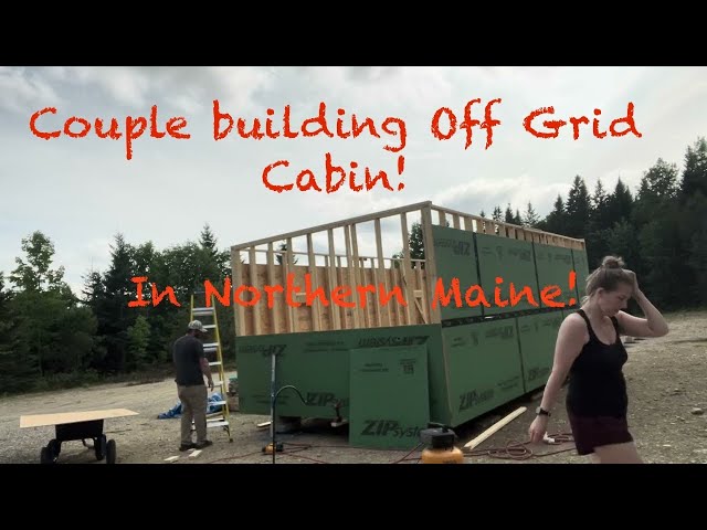 ￼￼Timelapse of ￼￼DIY building our first off grid cabin on our Homestead!! #fyp #offgridliving