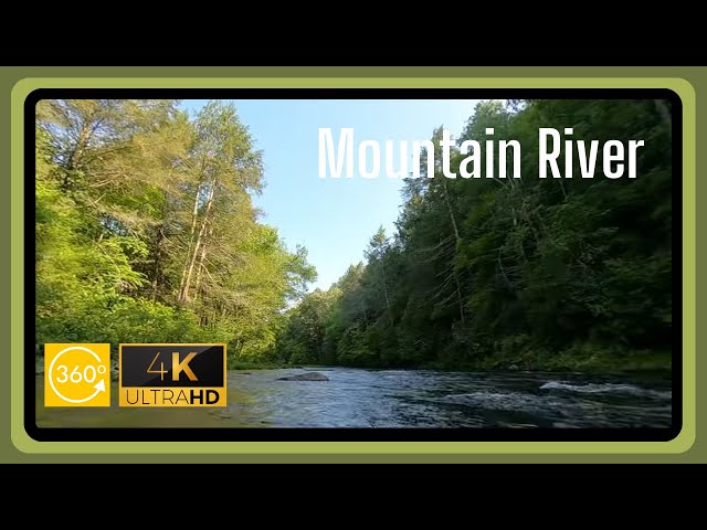 Mountain River ASMR 360 - (Study / Background / Work / Sleep) - No Music - No Loop