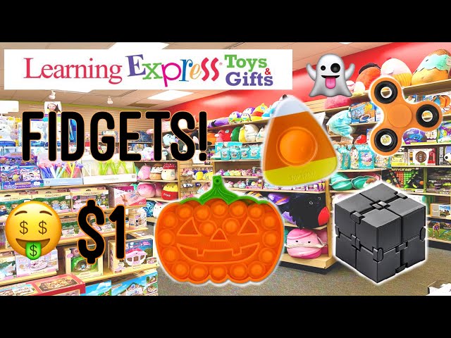 Fidget Shopping At Learning Express! *GIANT POP ITS* No Budget Halloween Fidget Shopping Challenge!🎃