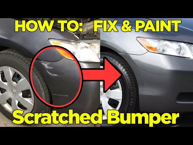 How to Repair & Paint a Scratched Plastic Bumper - Easy Fix!