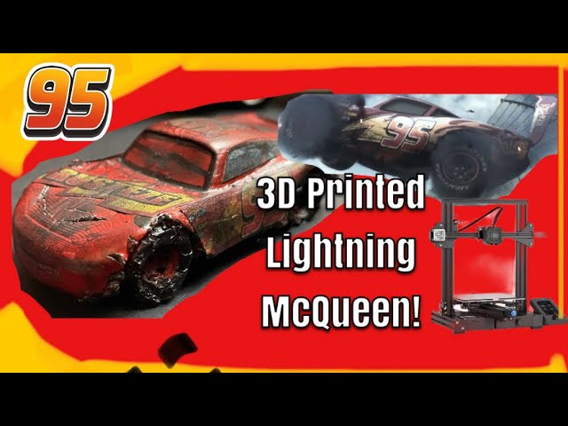 How I Made My Race Damaged Lightning McQueen! (Cars 3 3D Printed Custom)