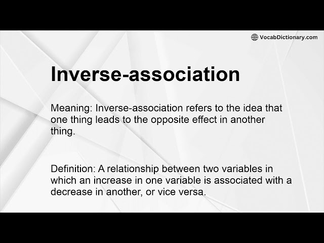 Inverse-association Meaning