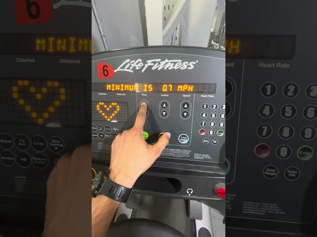 LIFE FITNESS TREADMILL SETTING CONFIGURATION