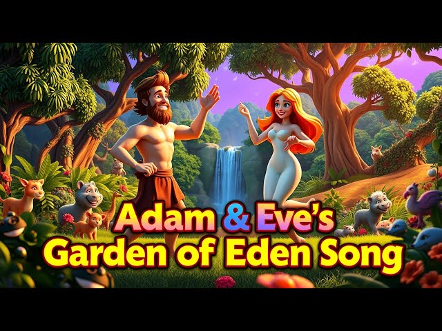 Adam & Eve in the Garden of Eden  Song🌿 | Fun Bible Song for Kids | Christian Music & Animated Story