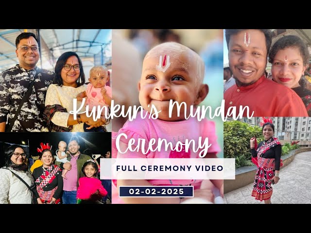 Kunkun's Mundan Ceremony || Saraswati Puja 🙏 || Sambalpuri dance 💃