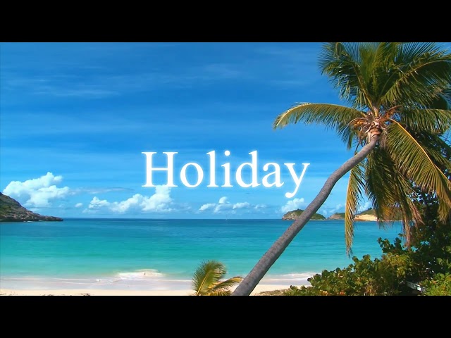 Wonderful beach with Piano music / 10minutes Cozy music / Happy Holidays