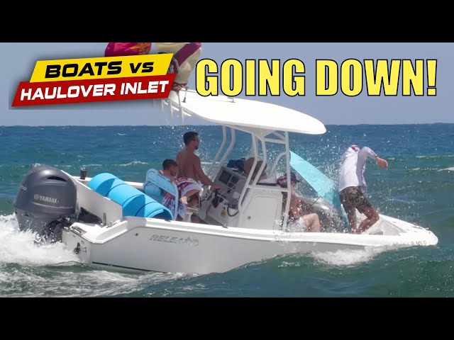 He Is Going Down! | Boats vs Haulover Inlet