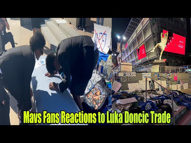 Mavericks Fans Reactions to Luka Doncic Being Traded Compilation