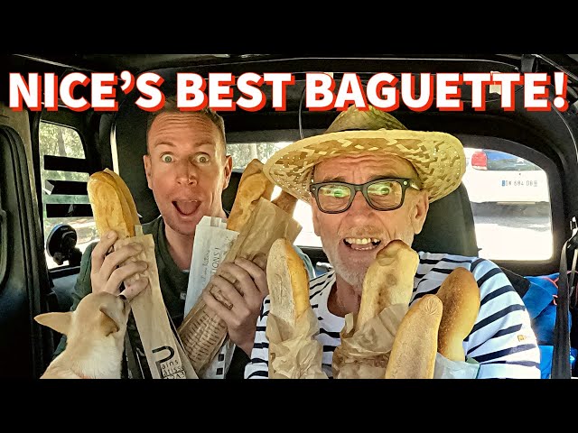 NICE’S Best Baguette! We Go In Search Of Nice’s Top Bakery! 🥖🚙 🇫🇷