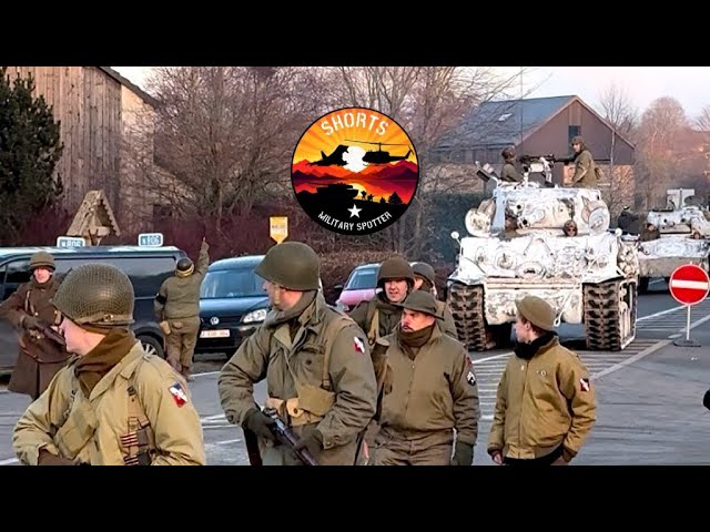 Parade 80th Anniversary Battle of the Bulge in Manhay Belgium #ww2 #military #tank