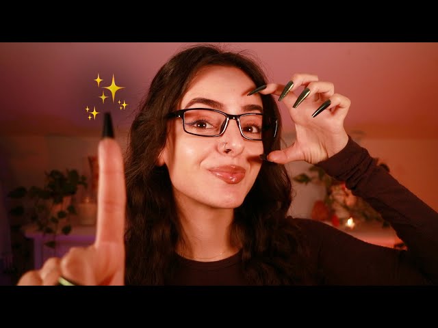 ASMR Keep Your Eyes Open 👀 & Follow My Instructions ⭐️ Writing on Your Face, Tracing, Follow Me ⭐️