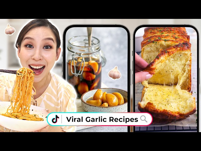 I Tried Viral Garlic Recipes *so good*