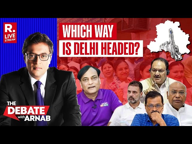 Debate With Arnab: Exit Poll Numbers With Axis My India's Delhi Post Poll Survey | Pradeep Gupta