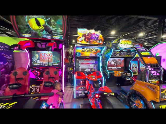 Fun City Adventure Park (Blackwood NJ), 4K arcade walkthrough & tour, July 2024