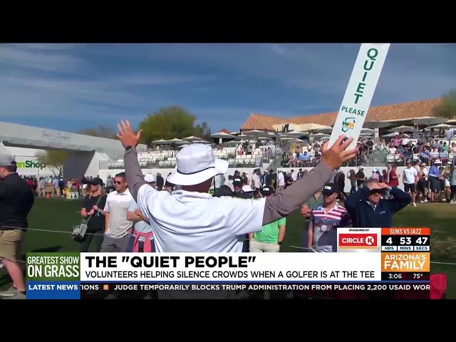 Meet the volunteers who silence crowds for WM Phoenix Open golfers