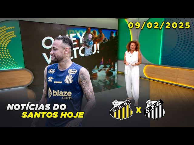 Esporte Espetacular | Notícia do Santos hoje | Matéria especial sobre a estreia de Neymar | 09/02/25