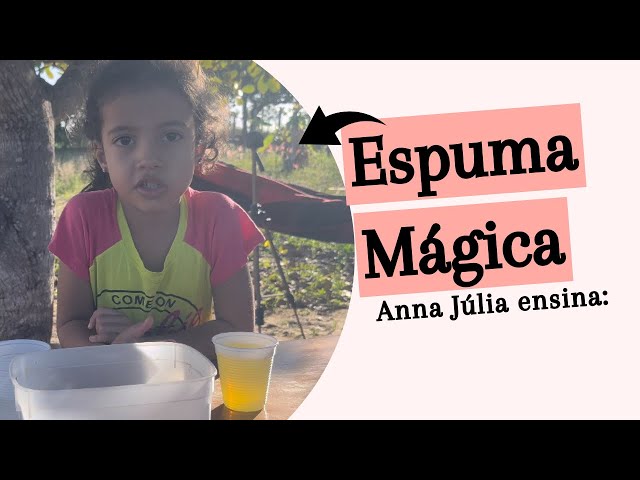 Como fazer espuma mágica- Brincadeiras para crianças ❤️