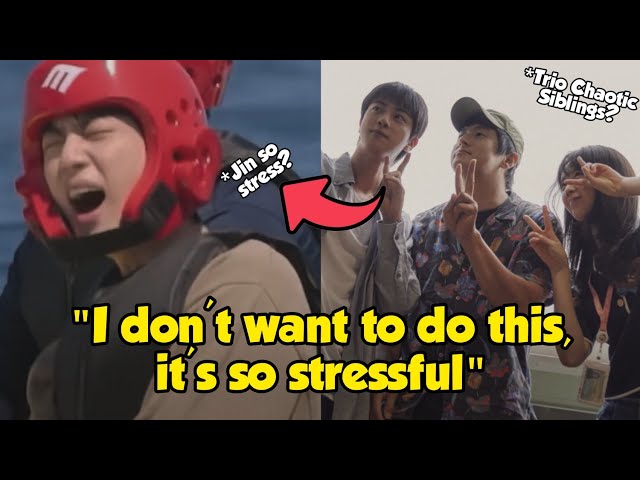 Dubbed the Trio Chaotic Siblings, Jin is stressed out from the pressure of the Netflix Challenge?!