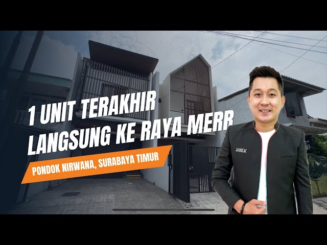 1 UNIT TERAKHIR KESEMPATANMU BIAR BISA PUNYA RUMAH YANG AKSESNYA LANGSUNG KE MERR, PONDOK NIRWANA