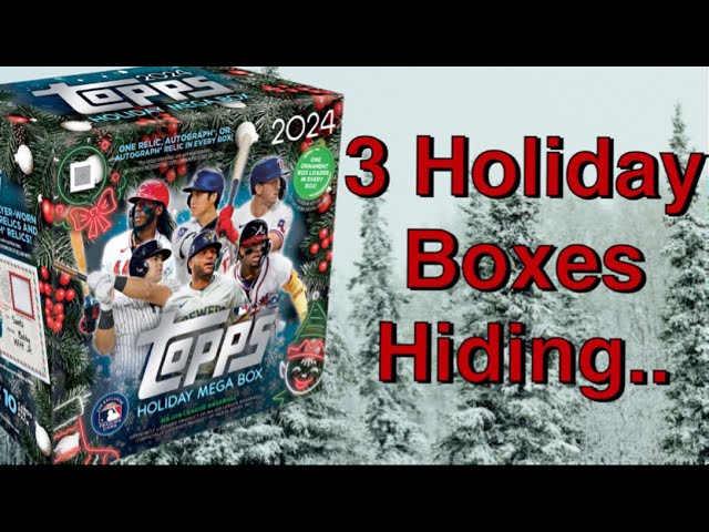 3 Topps 2024 Holiday Mega Boxes Found on the Walmart Shelves in January! Feels Like Christmas Again!