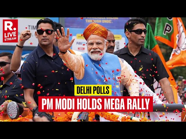 Delhi Election: PM Modi Holds Mega Rally In RK Puram | Live