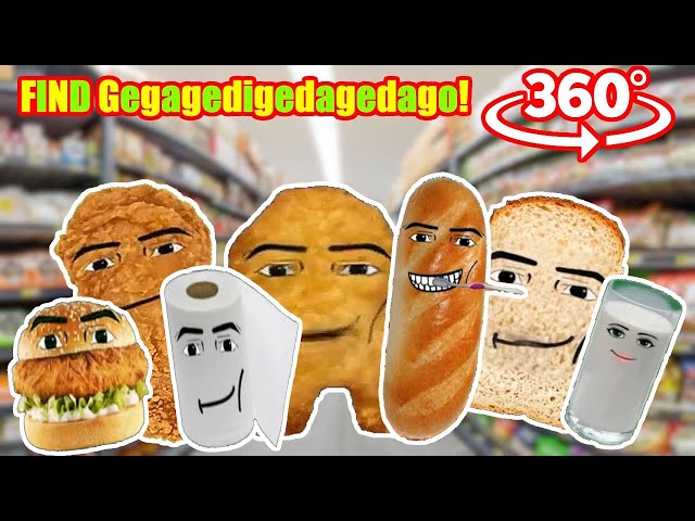 Gegagedigedagedago All Types Finding Challenge in Supermarket 360º VR Video