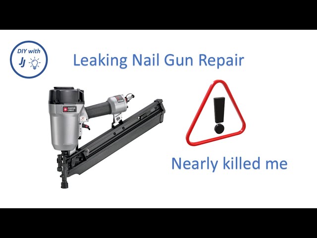 My Nail Gun Repair ALMOST KILLED ME! (DIY Repair)