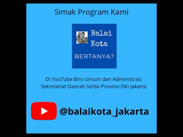 Simak Balaikota Bertanya? yuk @balaikota_jakarta #balaikotadkijakarta