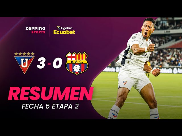 Liga de Quito 3 - 0 Barcelona SC / Resumen Fecha 5 / 2da Etapa / LigaPro Ecuabet