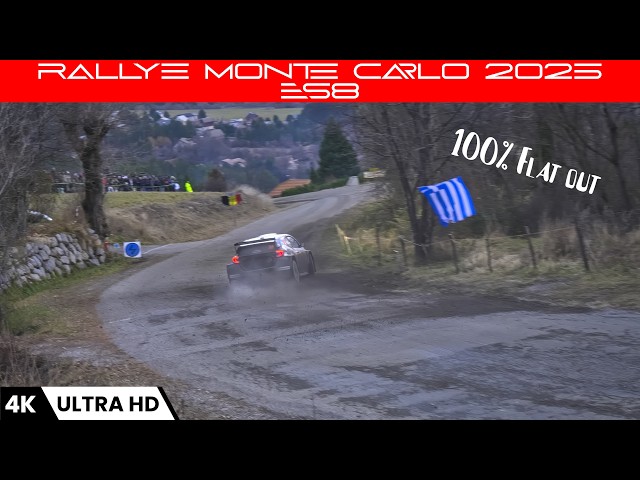 WRC Rallye Monte Carlo 2025 | ES8 FLAT OUT +190km/h | 4kᴴᴰᴿ Rallye Time