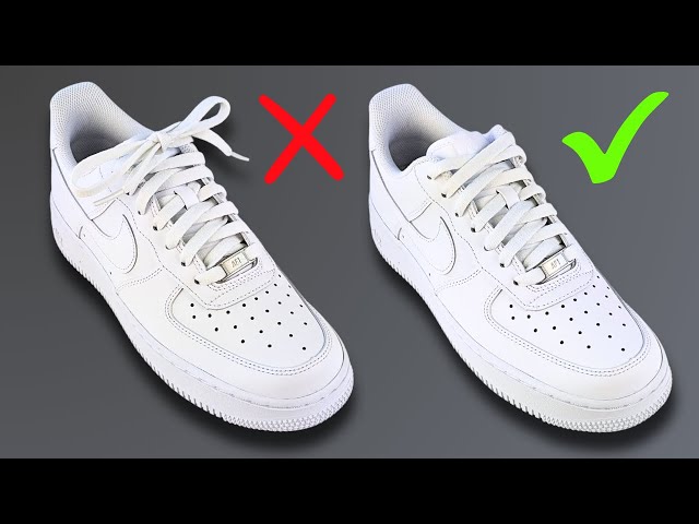 How To Hide Laces On Shoes (Nike Air Force 1) 3 WAYS