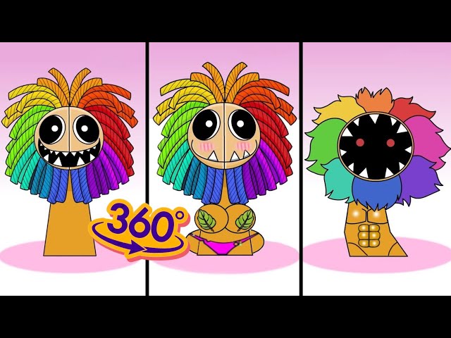 360 VR | Sprunki OC Yarnaby Phases 2, Phase 3, Phase 4| Compilation Incredibox