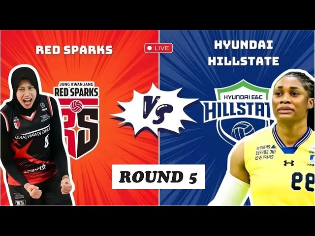 Full match RED SPARKS VS HYUNDAI HILLSTATE round 5. #megawati  #redsparks