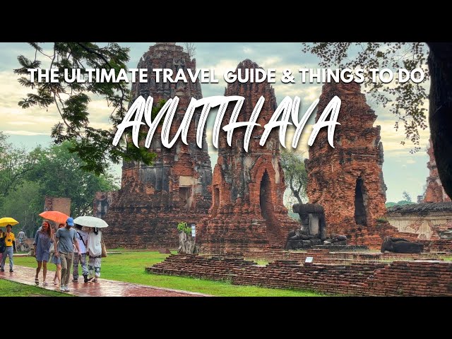 【4K HDR】Ayutthaya | Day Trip from Bangkok - With Captions [Places to Visit in Thailand]