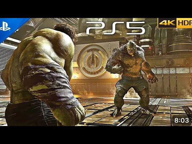 (PS5) Marvel's Avengers - Hulk Vs Abomination Boss Fight |4K HDR 60 FPS GAMEPLAY#spiderman #